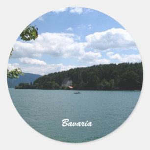 Meer in het Boven-Beieren Ronde Sticker