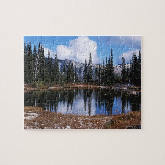 Meer in het nationaal park Mt. Rainier Legpuzzel (Horizontaal)