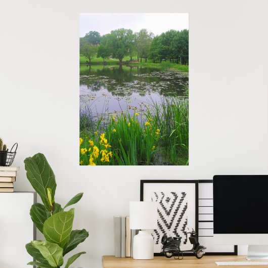 Meer in Lawrence, Kansas Poster (Thuiskantoor)