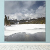 Meer in Sierra Nevada Canvas Afdruk (Insitu (Houten vloer))