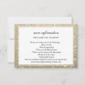 Meer Info Trouwkaart - Goud Glit Fab Omlijst Kaart (Voorkant)
