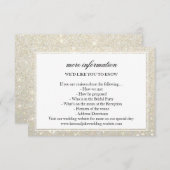 Meer info Weddenschap Kaart - White Gold Glit Fab  (Voorkant / Achterkant)