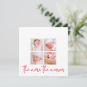 Meer informatie: Foto Holiday Birth New Baby (Staand voorkant)