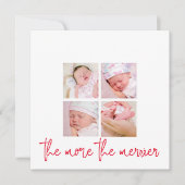 Meer informatie: Foto Holiday Birth New Baby (Voorkant)