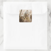 Meer informatie met Helmet Vierkante Sticker (Tas)