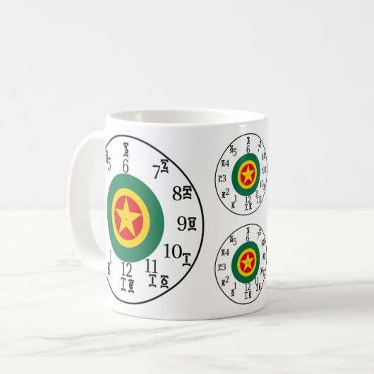 Meer informatie over Amharic Numbers & Time Ethiop Koffiemok (Voorkant links)