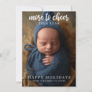 Meer informatie over Cheer Calligraphy Holiday Fot Feestdagenkaart
