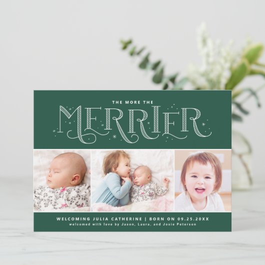 Meer informatie over de aankondiging van de geboor (Staand voorkant)