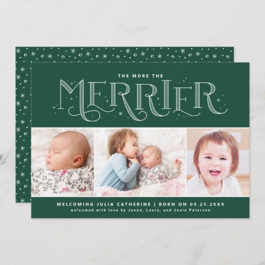 Meer informatie over de aankondiging van de geboor (Voorkant / Achterkant)