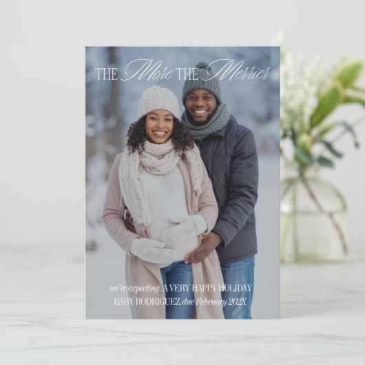 Meer informatie over de aankondiging van de zwange (Staand voorkant)