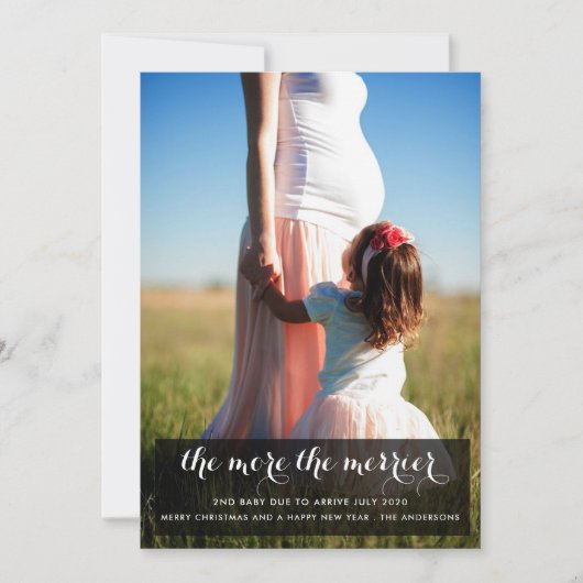 Meer informatie over de feestdag in de Baby Merrie Kaart (Voorkant)