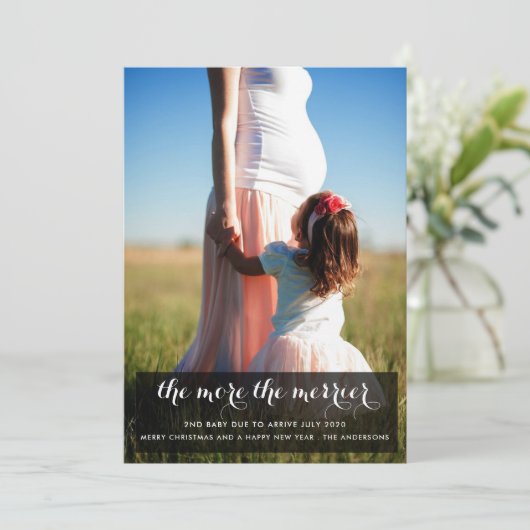 Meer informatie over de feestdag in de Baby Merrie Kaart (Staand voorkant)