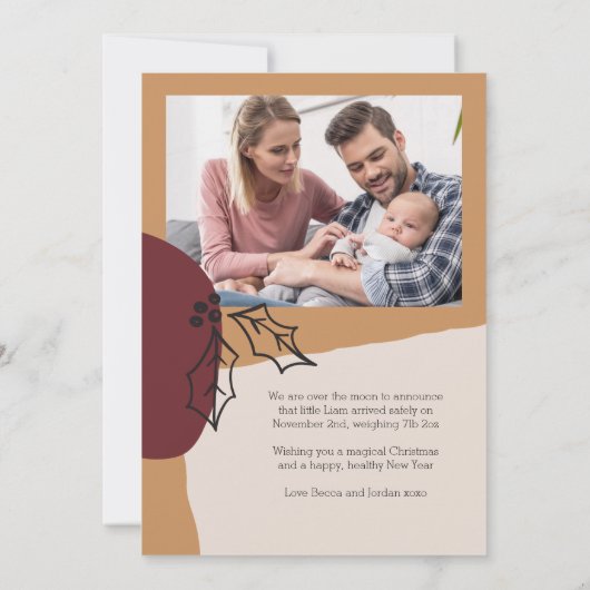 Meer informatie over de foto Holly en Shapes Birth Aankondiging (Achterkant)