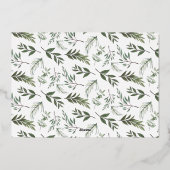 Meer informatie over de foto van zwangerschap folie feestdagenkaart (Achterkant)