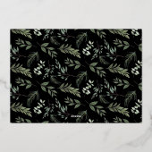 Meer informatie over de foto van zwangerschap folie feestdagenkaart (Achterkant)