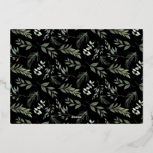 Meer informatie over de foto van zwangerschap folie feestdagenkaart (Achterkant)