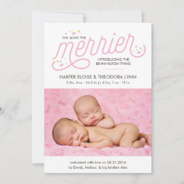 Meer informatie over de geboorte van Merrier Girl  Aankondiging