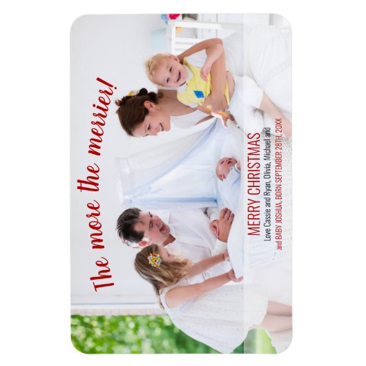 Meer informatie over de geboorte van Merrier Photo Magneet (Verticaal)