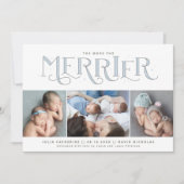 Meer informatie over de geboorte van Merrier Twin  Aankondiging (Voorkant)