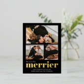 Meer informatie over de zwangerschap folie feestdagen briefkaart (Staand Voorkant)