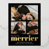 Meer informatie over de zwangerschap folie feestdagen briefkaart (Voorkant)