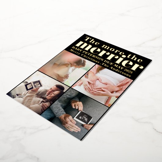 Meer informatie over de zwangerschap folie uitnodiging (Gedraaid)