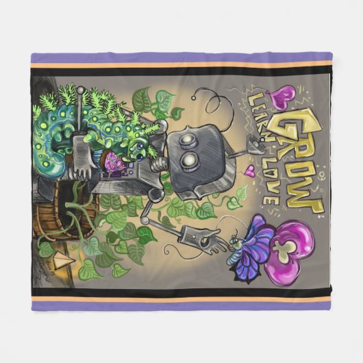 Meer informatie over liefdesgladmaken en loop fleece deken (Voorkant (Horizontaal))