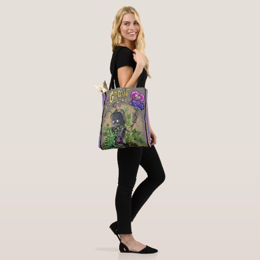 Meer informatie over liefdesgladmaken en loop tote bag (Op model)