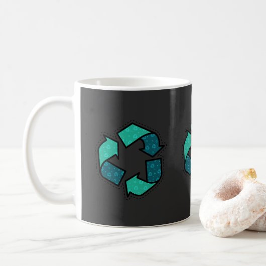 Meer informatie over recycling - dag op aarde koffiemok (Met donut)