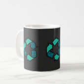 Meer informatie over recycling - dag op aarde koffiemok (Voorkant links)