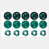 Meer informatie over recycling - dag op aarde labels (Vel)