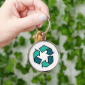 Meer informatie over recycling - dag op aarde sleutelhanger (Hand)