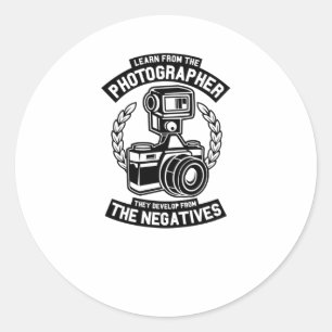 Meer informatie van de fotograaf ronde sticker