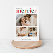 Meer is leuker Kerst zwangerschapsaankondiging Feestdagenkaart