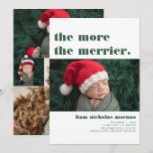 Meer is Merrier | Kerst Geboorte Aankondiging (Voorkant / Achterkant)