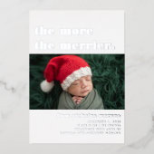 Meer is Merrier | Kerst Geboorte Aankondiging (Voorkant)