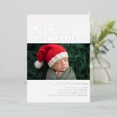 Meer is Merrier | Kerst Geboorte Aankondiging (Staand Voorkant)
