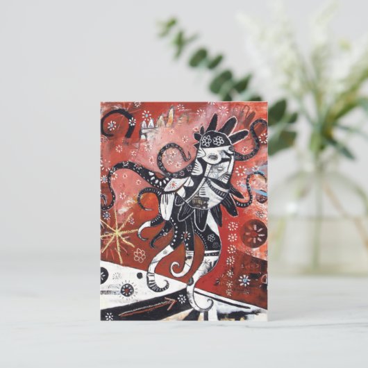 Meer is minder - minder is meer briefkaart (Staand voorkant)