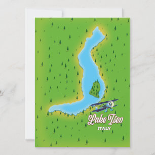 Meer Iseo Italië kaart