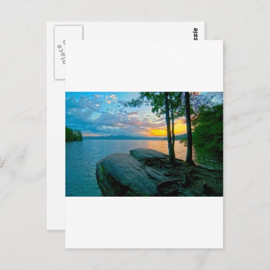 meer jocassee zuid - carolina briefkaart (Voorkant / Achterkant)