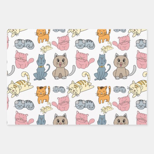 Meer kat inpakpapier, kat inpakpapier (Voorkant 3)