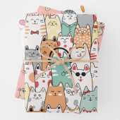 Meer kat inpakpapier, kat inpakpapier (In situ)