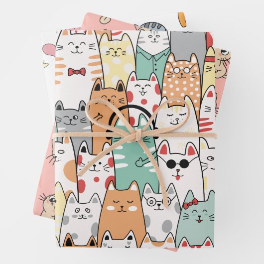 Meer kat inpakpapier, kat inpakpapier (In situ)