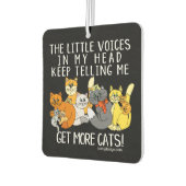 Meer katten Funny Gezegde Black Luchtverfrisser (Links)