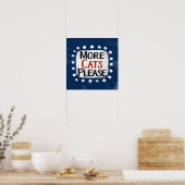 Meer Katten Gelieve Poster Wall Art (Keuken)
