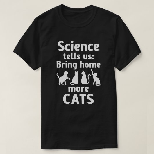 Meer katten thuisbrengen t-shirt (Design voorkant)