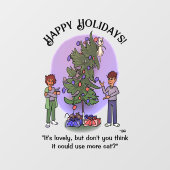 Meer kattenkerst raamsticker (Vel)