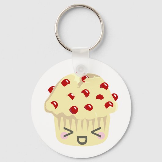 Meer Kawaii Muffin-gezichten Sleutelhanger (Voorkant)