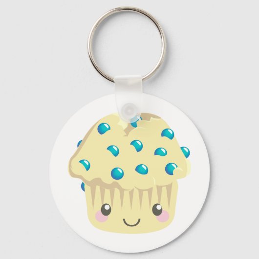 Meer Kawaii Muffin-gezichten Sleutelhanger (Voorkant)