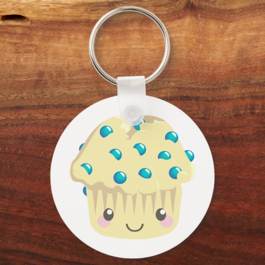 Meer Kawaii Muffin-gezichten Sleutelhanger (Voorkant)